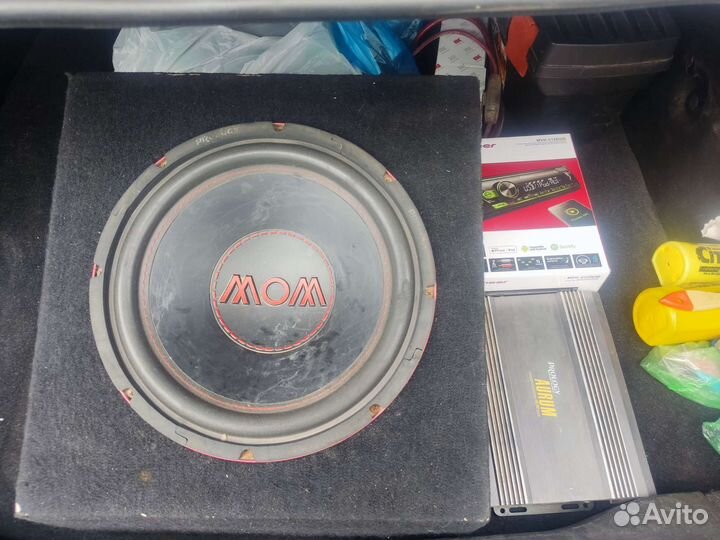 Сабвуфер, Магнитола MVH-S120UIG, усилитель Prology