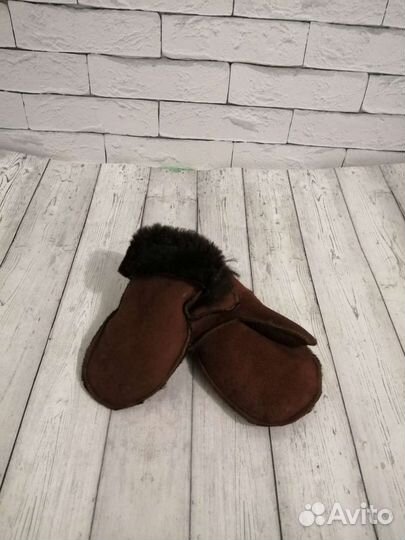 Варежки из овчины на малыша 1-2 года