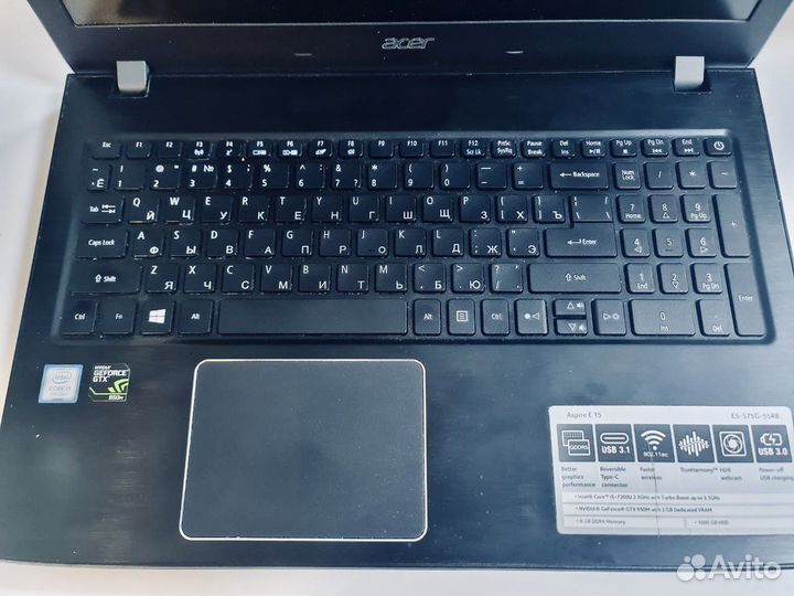 Ноутбук acer aspire e15