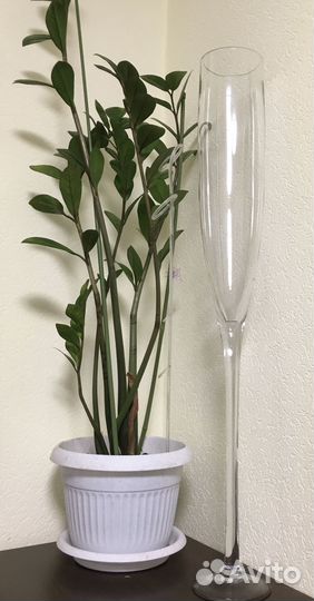 Ваза интерьерная Бокал на ножке 80 см