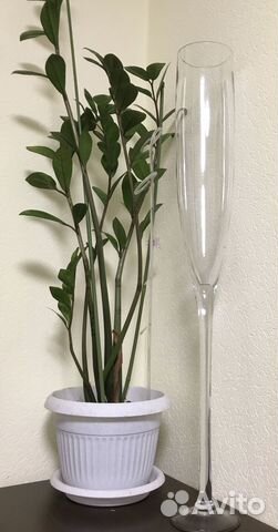 Ваза интерьерная Бокал на ножке 80 см