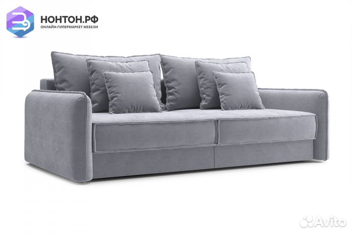 Диван тик-так Антей 3-х местный серый