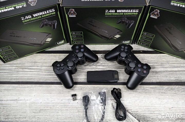 Game stick игровая приставка+2 джойстика