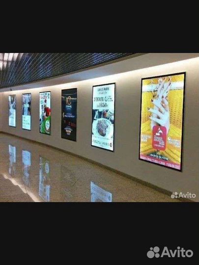 Световая вывеска лайтбокс фреймлайт