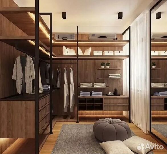 Гардеробные на заказ, системы хранения, шкафы