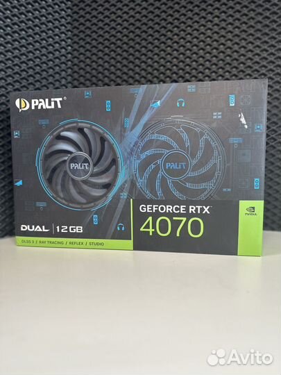 Новая видеокарта Palit RTX 4070 + скупка