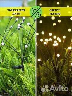 Светильник садовый уличный на солнечной батарее