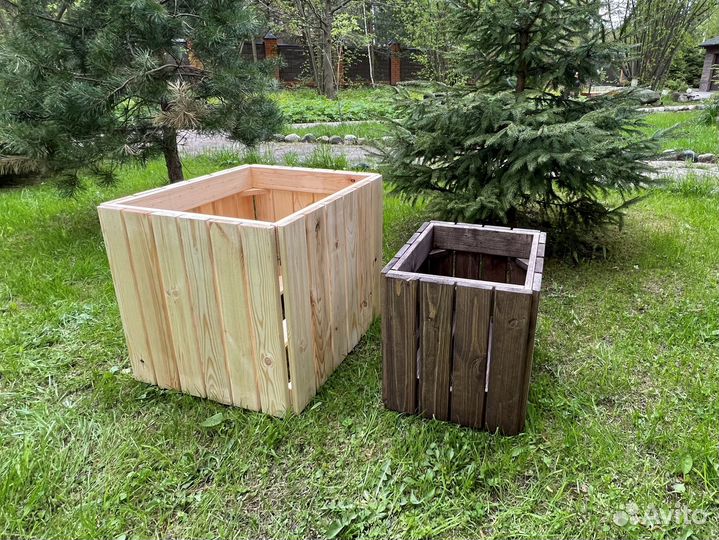 Деревянные кашпо
