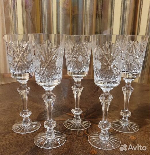 Фужеры хрустальные высокие СССР