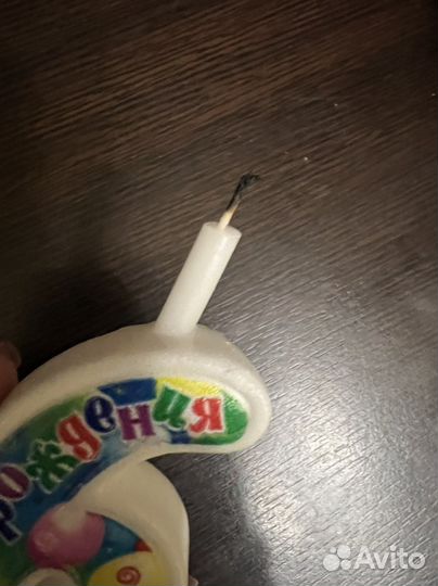 Свечка цифра 6