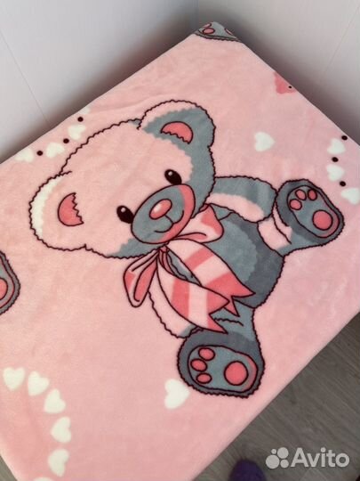 Плед детский плюшевый новый