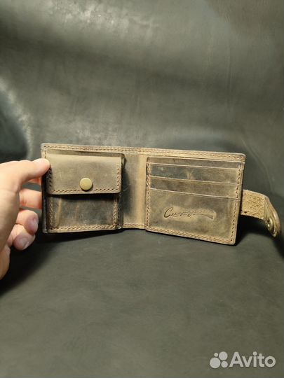 Портмоне мужское натуральная кожа ручная работа