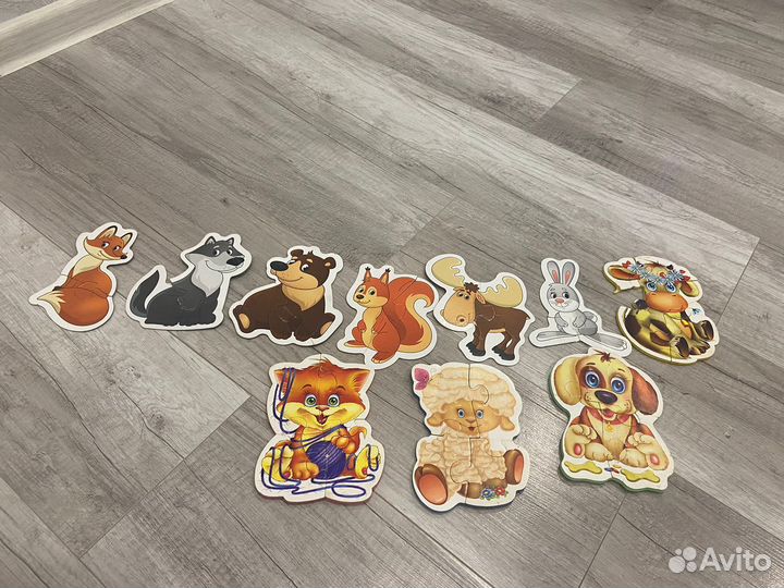 Пазлы детские крупные