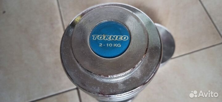 Гантель разборная Torneo 2-10кг новая