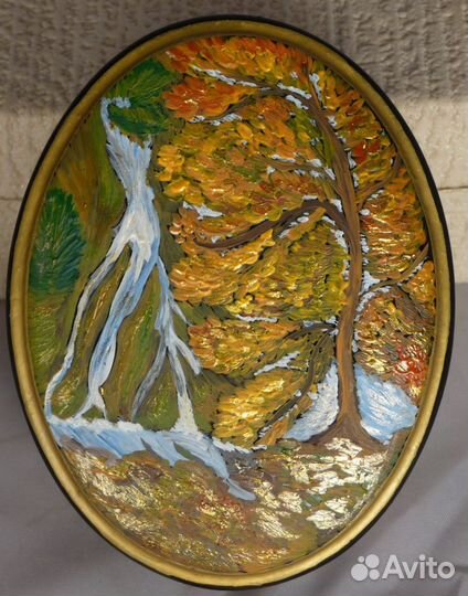 Шкатулка овальная декоративная авторская