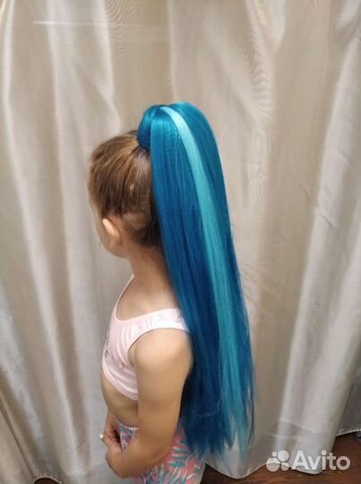 Афрохвост на резинке, хвост на каркасе