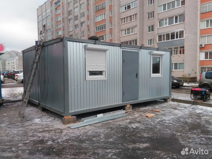 Дачный блок-модуль 29 м² (4.8 х 6.0 х 2.50)