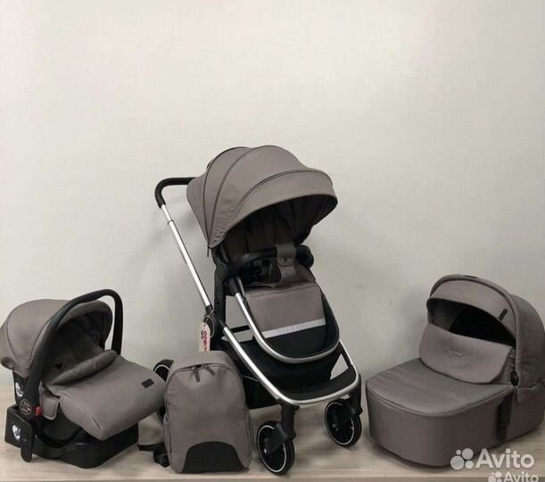 Коляска 3 в 1 Luxmom 780 / всесезонные до 3 лет