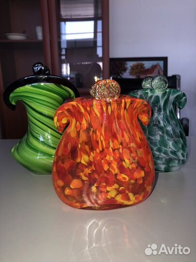 Ваза цветное стекло