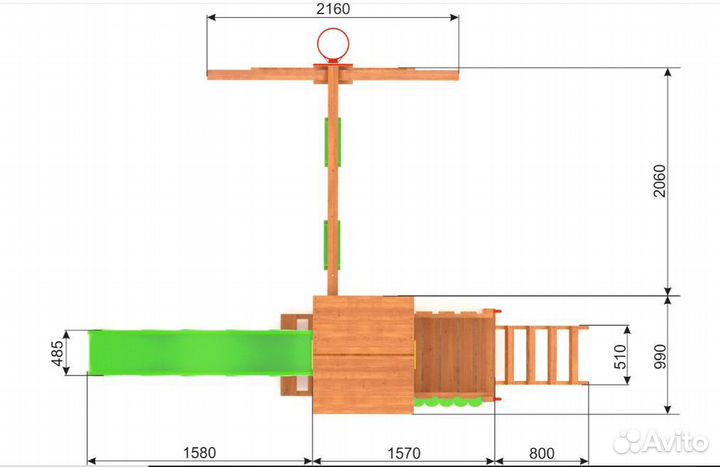 Детская площадка Детский комплекс W7