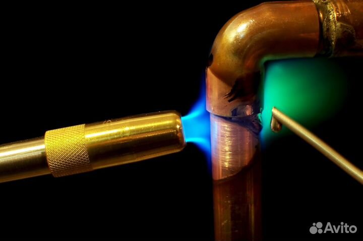 Пайка стали, меди, победита