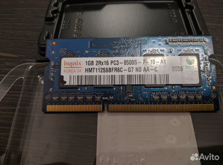 Оперативная память для ноутбука ddr3, 4 gb. 1 gb