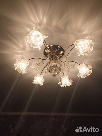 Люстра потолочная бу