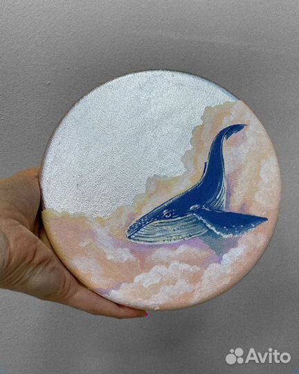 Картина в наличии / картина с китом / картина на з