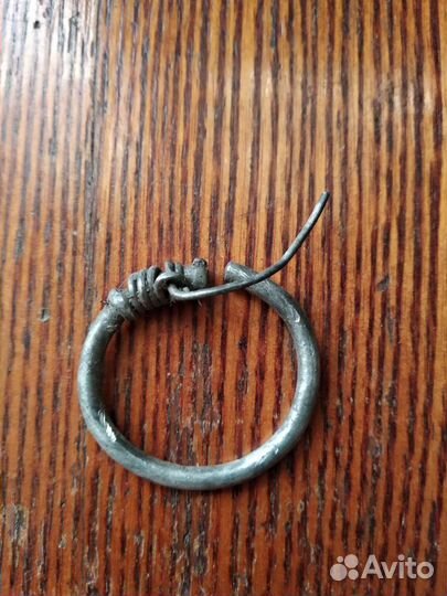 Фибула весочное кольцо серебро