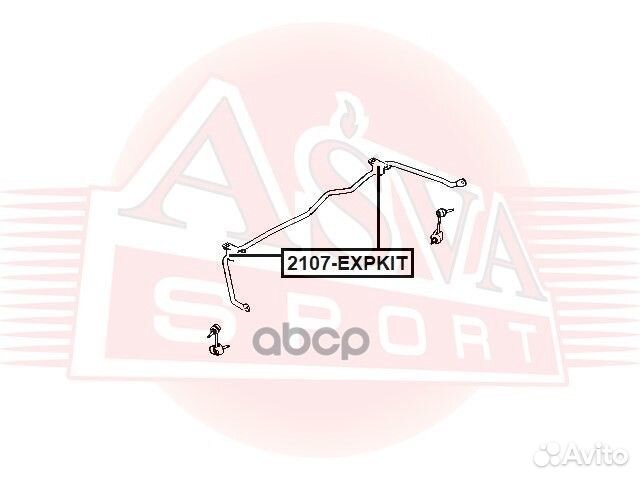 Втулка стабилизатора (комплект) зад прав/лев