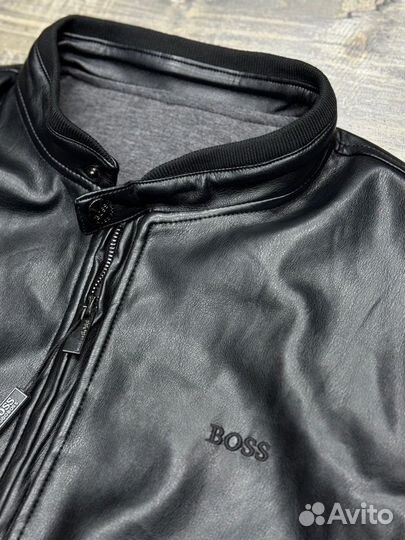 Кожаная куртка Hugo Boss