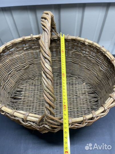 Корзина плетеная СССР с хранения