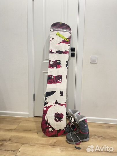 Комплект сноуборд nitro + крепления + ботинки