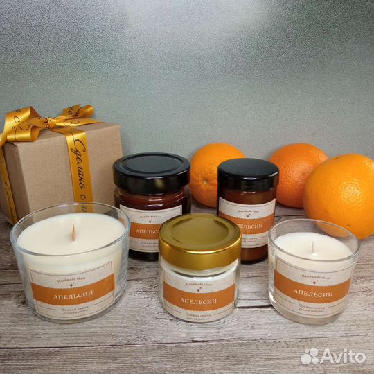 Ароматическая свеча ручной работы