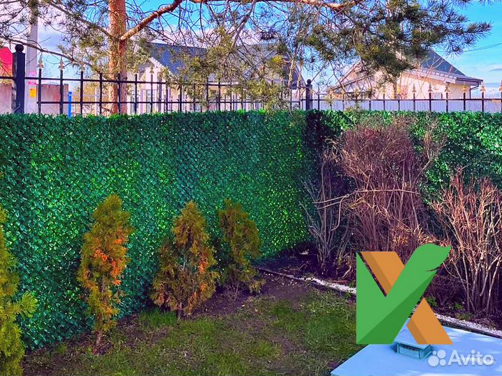 Сетка для забора / зеленая изгородь / рабица затен