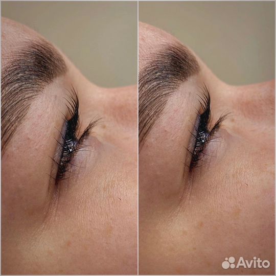 Ламинирование ресниц + ботокс/брови
