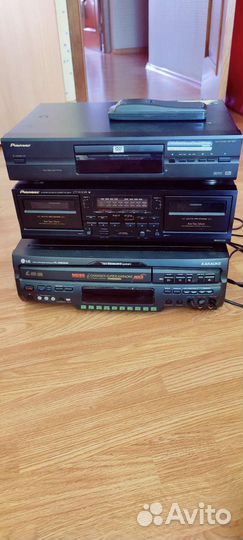 Dvd player,double cassette deck,karaoke system