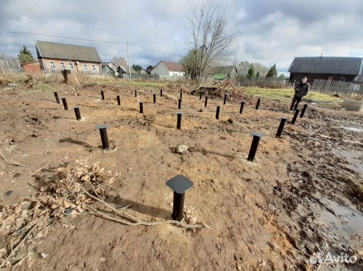 Фундамент за 1 день / Винтовые сваи