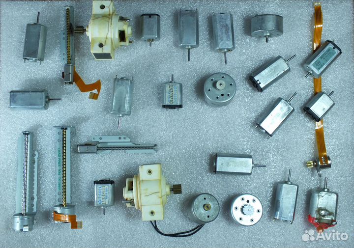 Электромотоы разные, коллекторные и шаговые