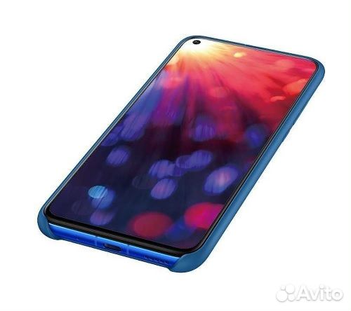 Оригинал Чехол Silicon Case для Honor View 20 Blue