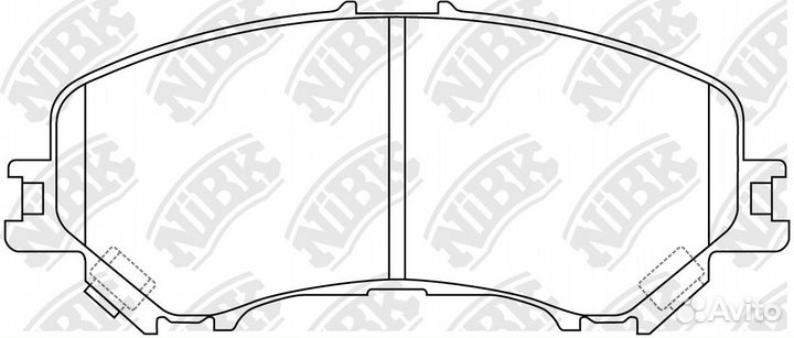 Колодки тормозные nissan qashqai /X-trail 14- пере