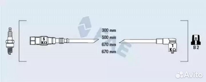 FAE 85875 Провода зажигания