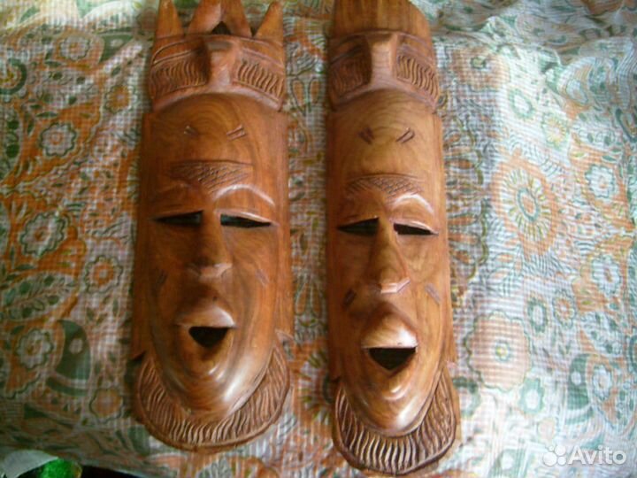 Африканские маски из дерева, ритуальные маски