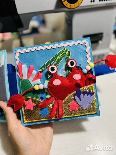 Развивающие книги из фетра