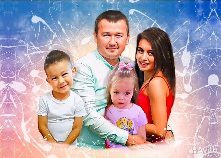 Фото (портрет) на холсте, печать на холсте