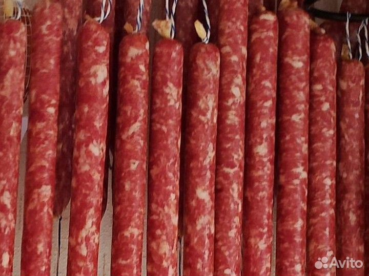 Домашняя сыровяленая колбаса