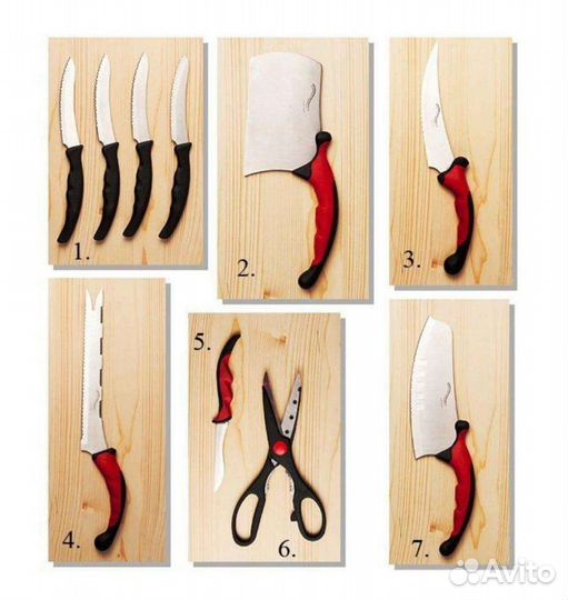 Набор кухонных ножей (новый)