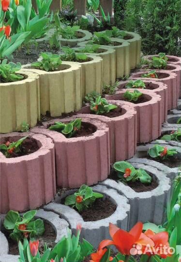 Бетонный вазон 