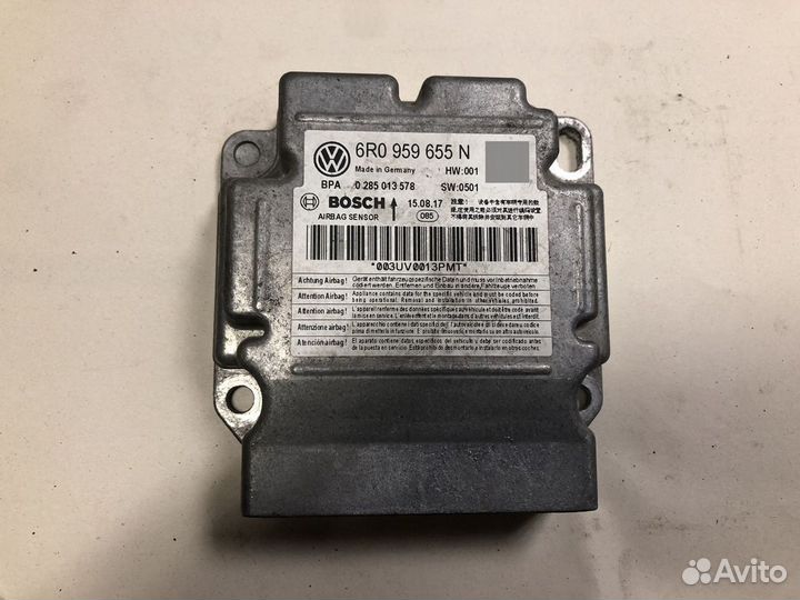 Блок airbag srs wolkswagen polo 5