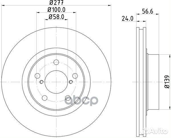 Диск тормозной перед ND7003K nisshinbo